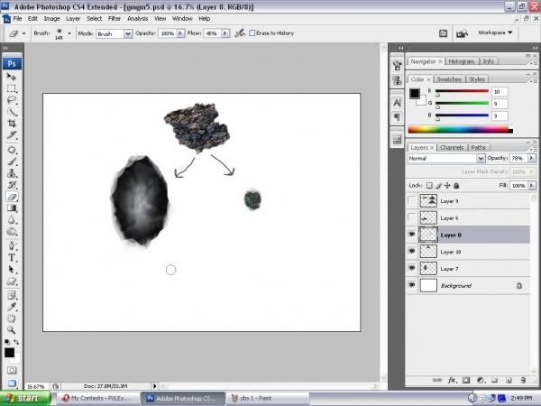 Creation of dirty tank: Step 2